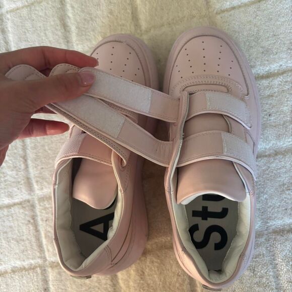 Acne studios VELCRO STRAP PLATFORM SNEAKERS pink EU 37 - Picture 8 of 8